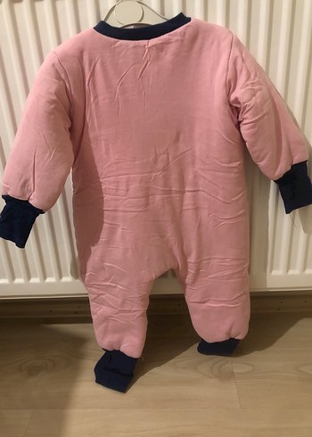 Pembe Fermuarlı Kız Bebek Tulumu - Görsel 3