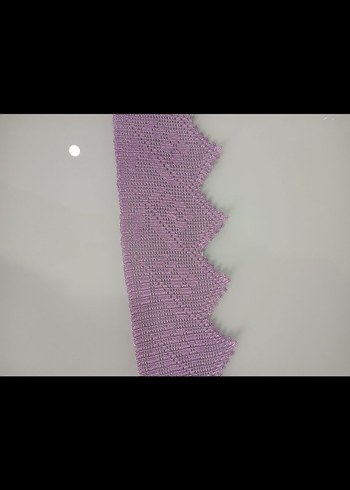 lila dantel tek parça  2.10cm etek - Görsel 2