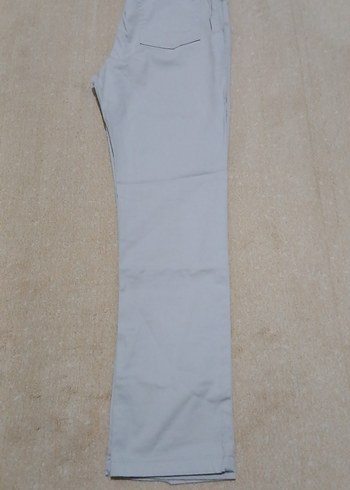 13-14 Yaş Beden Bej Kadın Denim Kumaş Pantolon