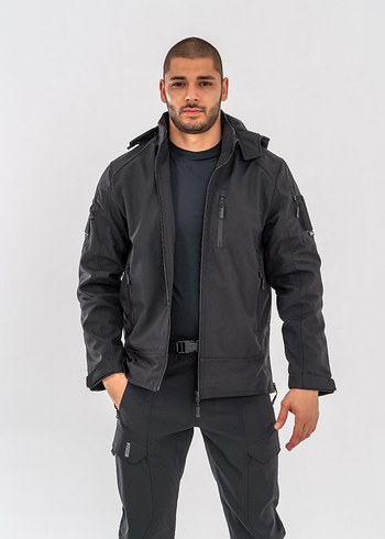 Siyah Regular Fit Street Wear Erkek Ceket