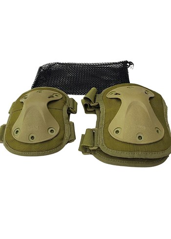 Siyah Kamuflaj Motosiklet Dizlikleri Velcro - Görsel 5