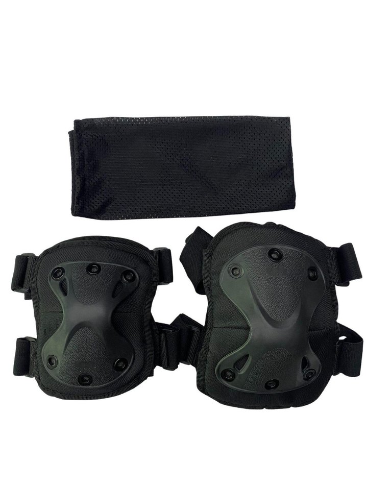 Siyah Kamuflaj Motosiklet Dizlikleri Velcro - Görsel 2