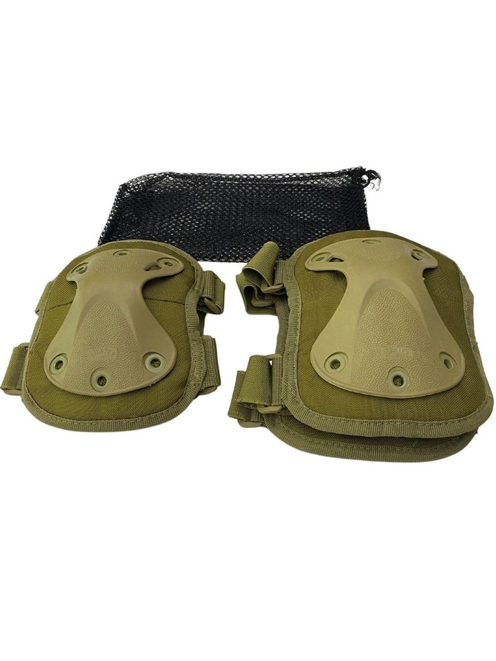 Siyah Kamuflaj Motosiklet Dizlikleri Velcro - Görsel 5