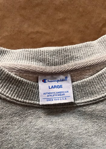 Gri Kadın Champion Sweatshirt - Görsel 2