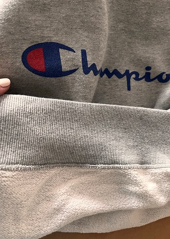 Gri Kadın Champion Sweatshirt - Görsel 6