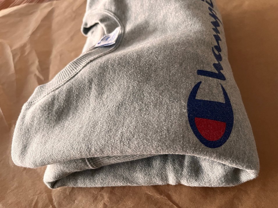 Gri Kadın Champion Sweatshirt - Görsel 5