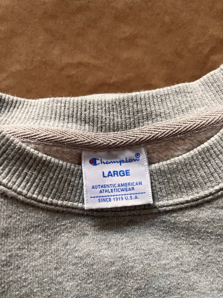 Gri Kadın Champion Sweatshirt - Görsel 2
