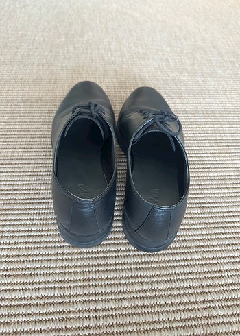 Klasik Siyah Deri Kadın Ayakkabı - Görsel 6