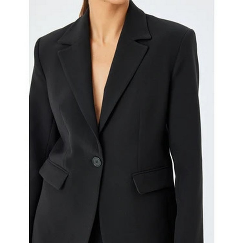 Mango Siyah Kadın Blazer Ceket - Görsel 2