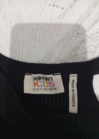 Koton Kids çocuk siyah Yarım Balıkçı Yaka Triko Kazak