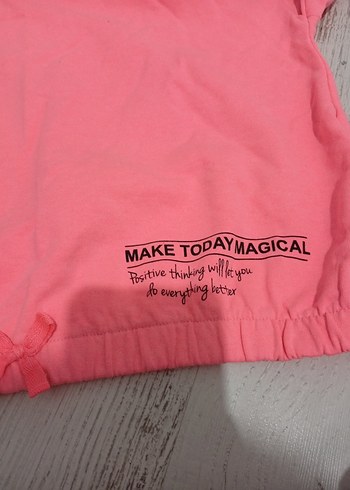 LC Waikiki neon pembe kız çocuk sweatshirt