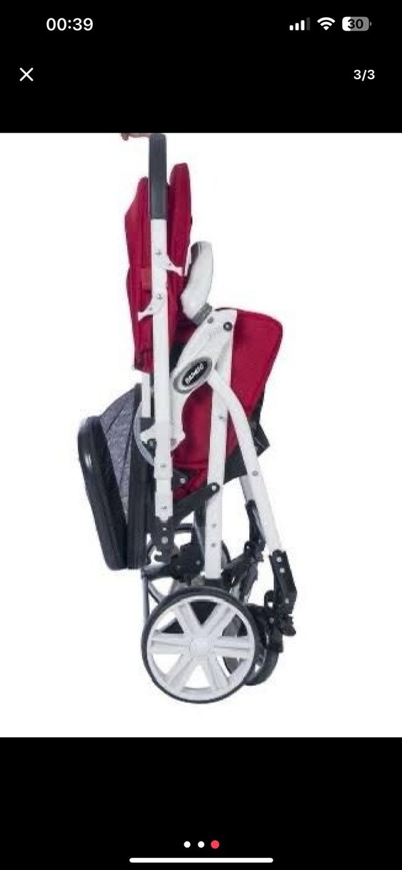 Kırmızı Bebek Arabası - Görsel 3