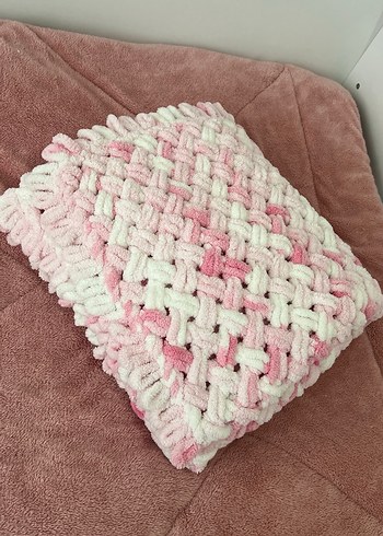 Gri ve pembe Çocuk Battaniyesi - Görsel 3