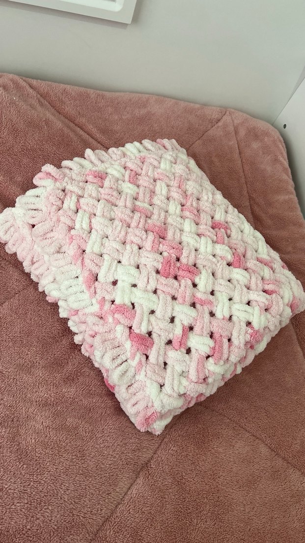 Gri ve pembe Çocuk Battaniyesi - Görsel 3