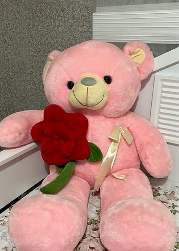 Pembe Peluş Ayı Oyuncak - Görsel 2