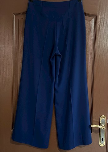 Kadın mavi Uzun Kumaş Pantolon - Görsel 2