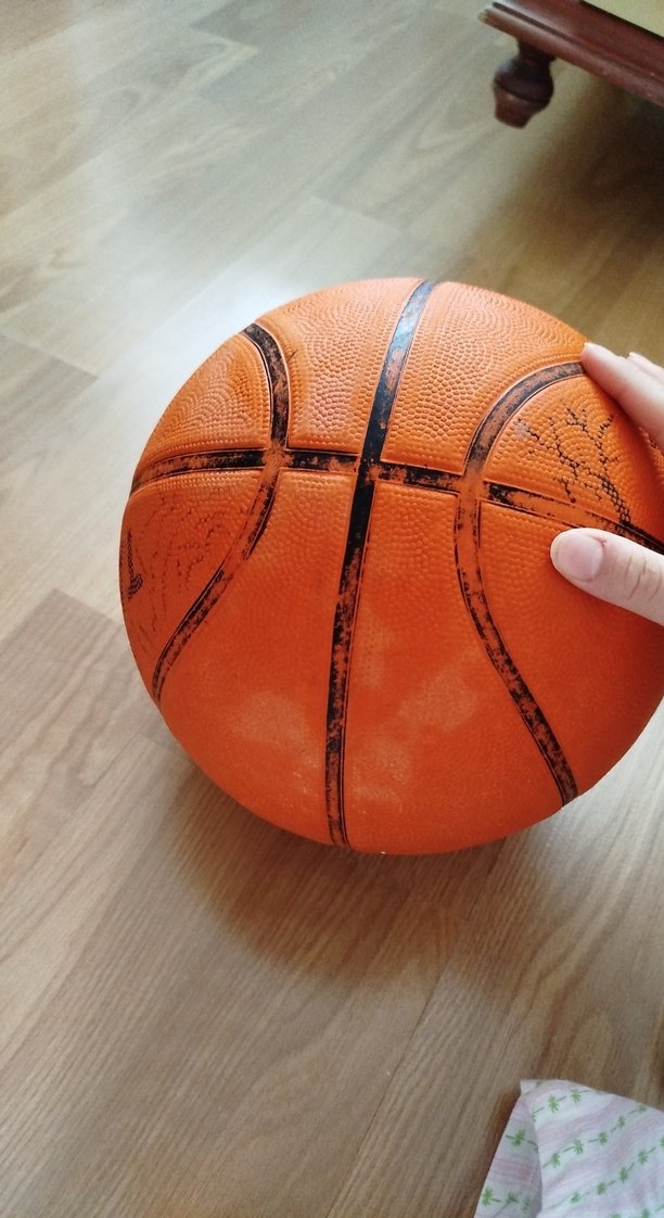 Turuncu Baskılı Basketbol Topu - Görsel 3