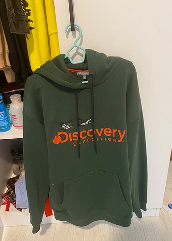 Discovery Haki Kapüşonlu Sweatshirt