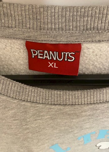 Peanuts Gri Uzun Kollu Kadın Sweatshirt