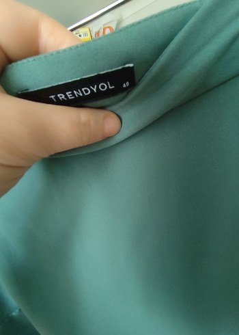 Yeşil Mini Fırfırlı Kadın Etek - Görsel 4