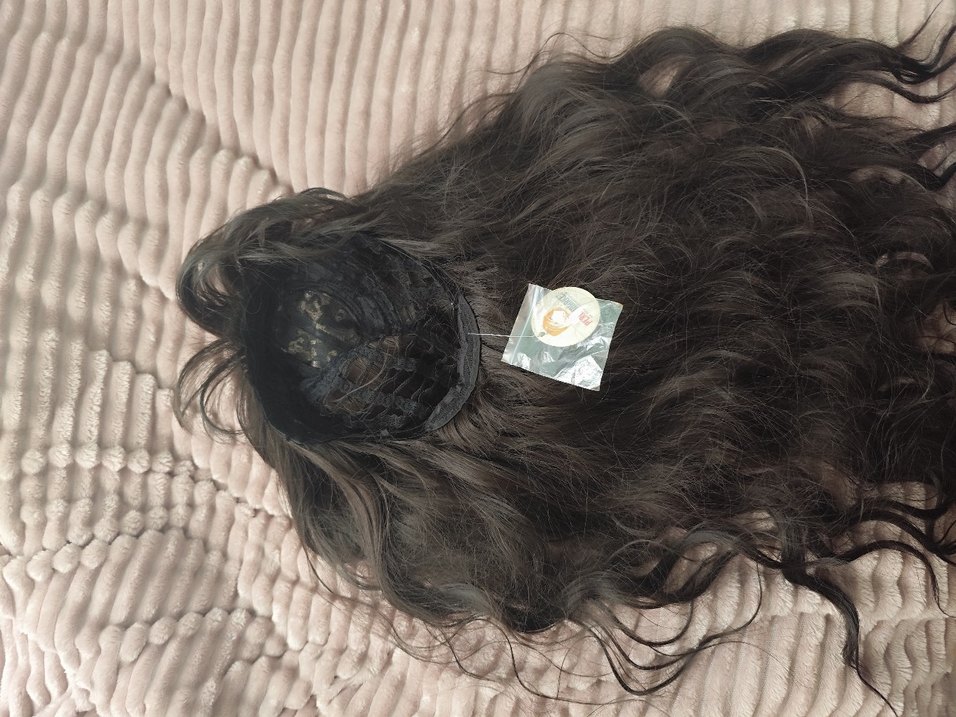 Perçemli Uzun Su Dalgası Fiber Sentetik Peruk - Görsel 2