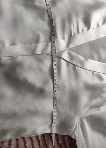 Beyaz V Yaka Uzun Kollu Gömlek - Görsel 8