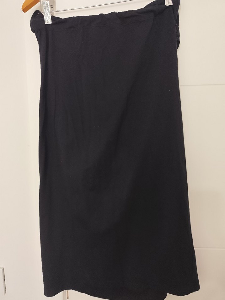 Siyah Hamile Midi Etek - Görsel 2