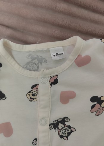 Beyaz Desenli Bebek Kız Tulum - Görsel 3