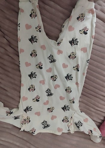 Beyaz Desenli Bebek Kız Tulum - Görsel 4