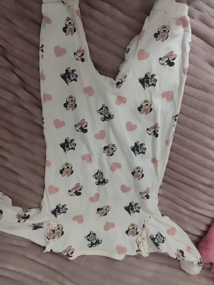 Beyaz Desenli Bebek Kız Tulum - Görsel 4