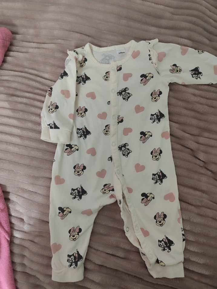 Beyaz Desenli Bebek Kız Tulum - Görsel 2