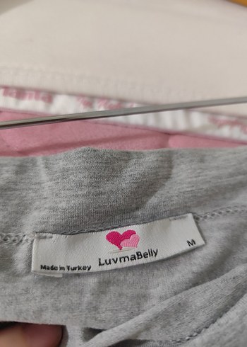 Gri Dökümlü Hamile Midi Etek - Görsel 3