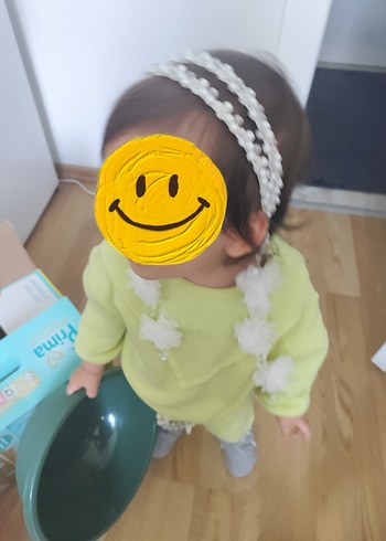 İnci Boncuklu Beyaz Taç - Görsel 6