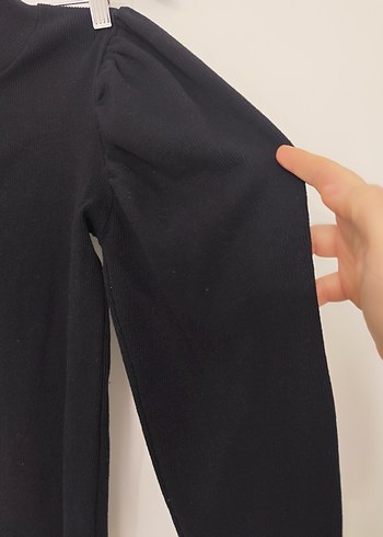 Damla Dekolteli Prenses Kol Kadın Triko Bluz - Görsel 5