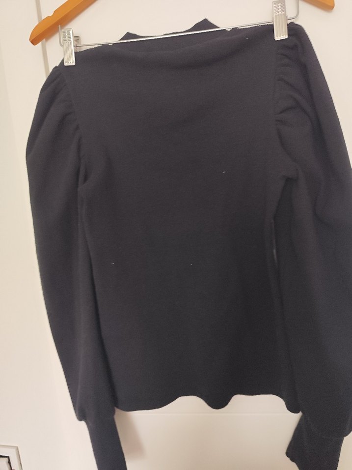 Damla Dekolteli Prenses Kol Kadın Triko Bluz - Görsel 3