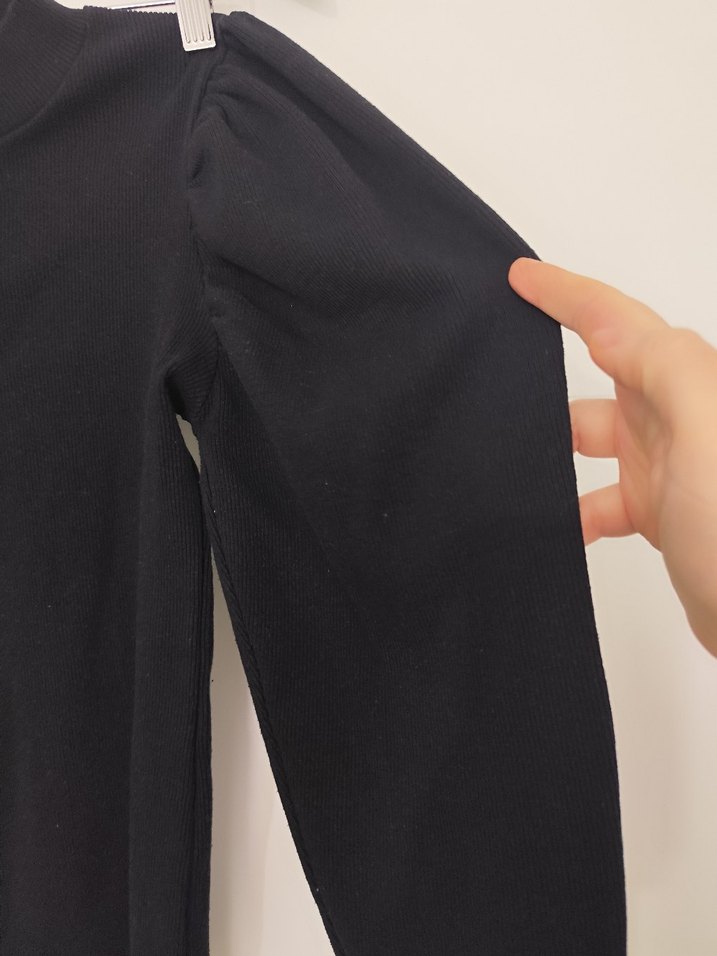 Damla Dekolteli Prenses Kol Kadın Triko Bluz - Görsel 5