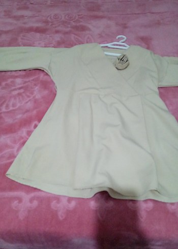 Kadın Bej Uzun Ceketli Kemerli Takım - Görsel 2