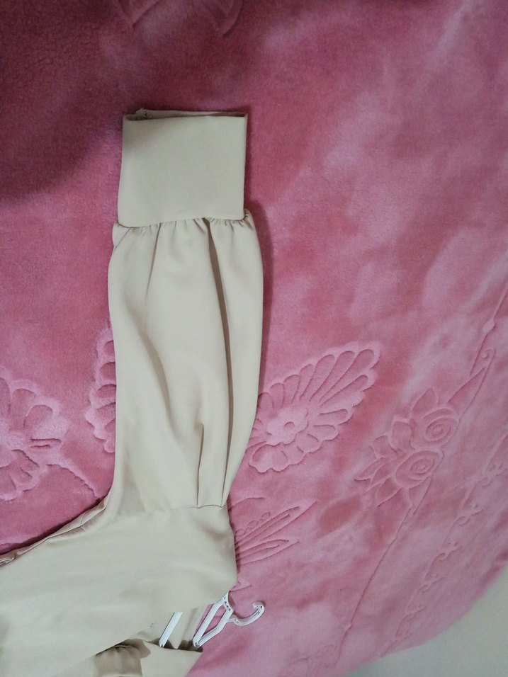 Kadın Bej Uzun Ceketli Kemerli Takım - Görsel 3