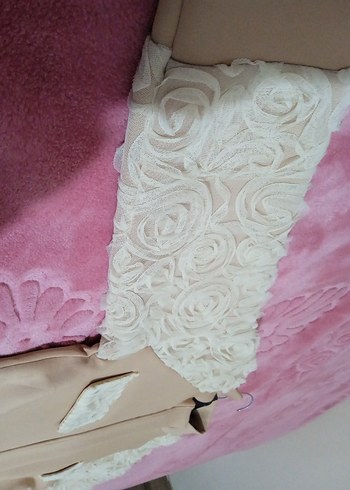 Bej Dantel Detaylı Kadın Mini Takım - Görsel 3