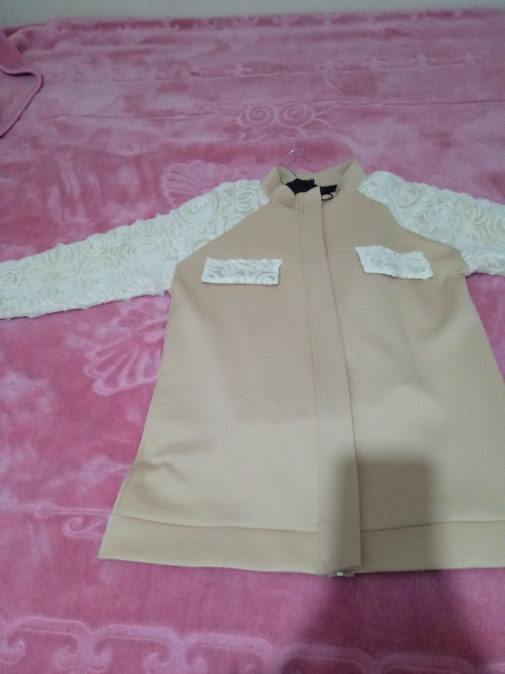 Bej Dantel Detaylı Kadın Mini Takım - Görsel 2