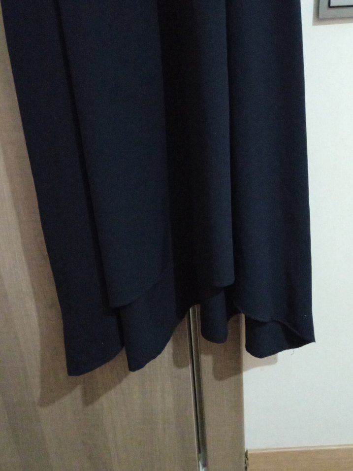 Siyah Uzun Kollu Salaş Elbise - Görsel 2