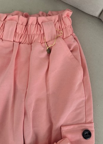 Pembe Mini Düğmeli Rahat Kesim çocuk pijama - Görsel 3