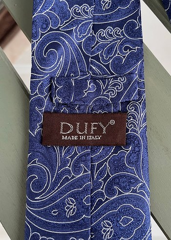 Koyu Mavi Klasik Desenli Erkek Kravat - Görsel 4