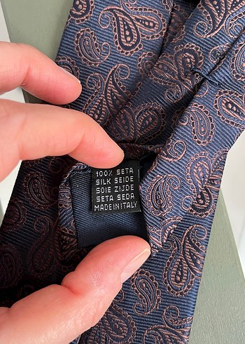 Kahverengi Desenli Klasik Erkek Kravat - Görsel 5