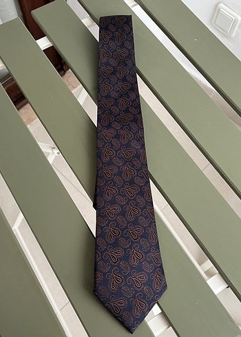 Kahverengi Desenli Klasik Erkek Kravat - Görsel 2