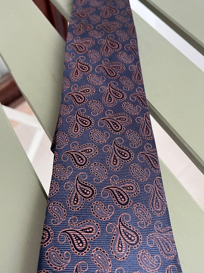 Kahverengi Desenli Klasik Erkek Kravat - Görsel 3
