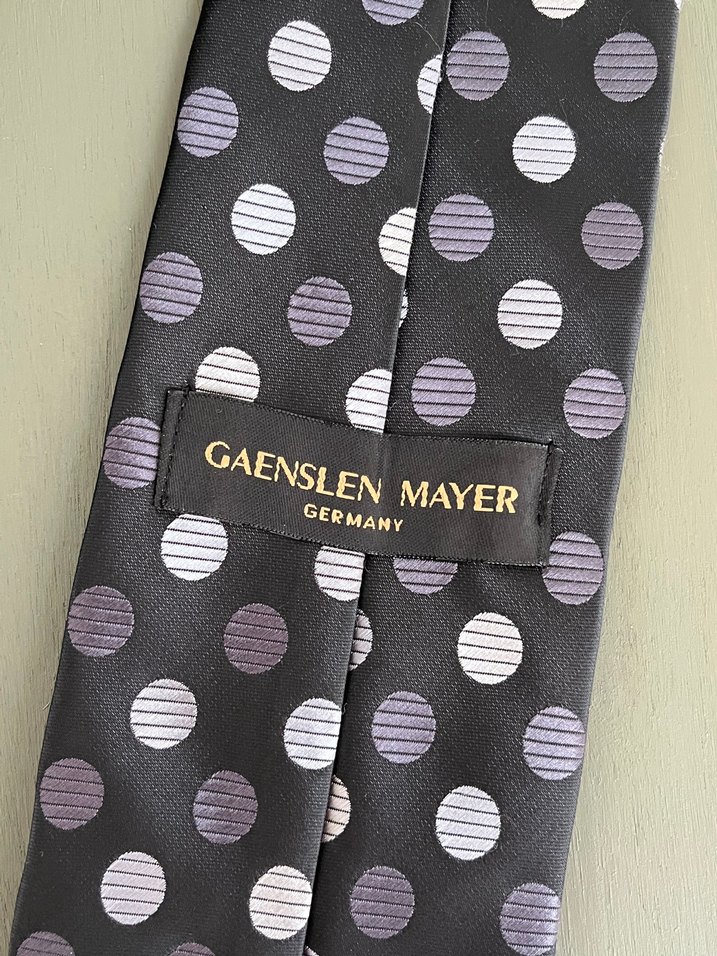 Gri Puantiyeli Erkek Kravat - Görsel 4