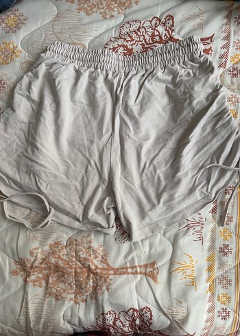 Kadın Beyaz Keten Mini Şort - Görsel 2