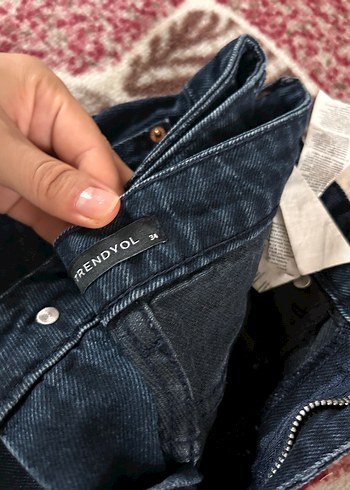 Gece mavisi Mini Kot Şort - Görsel 2