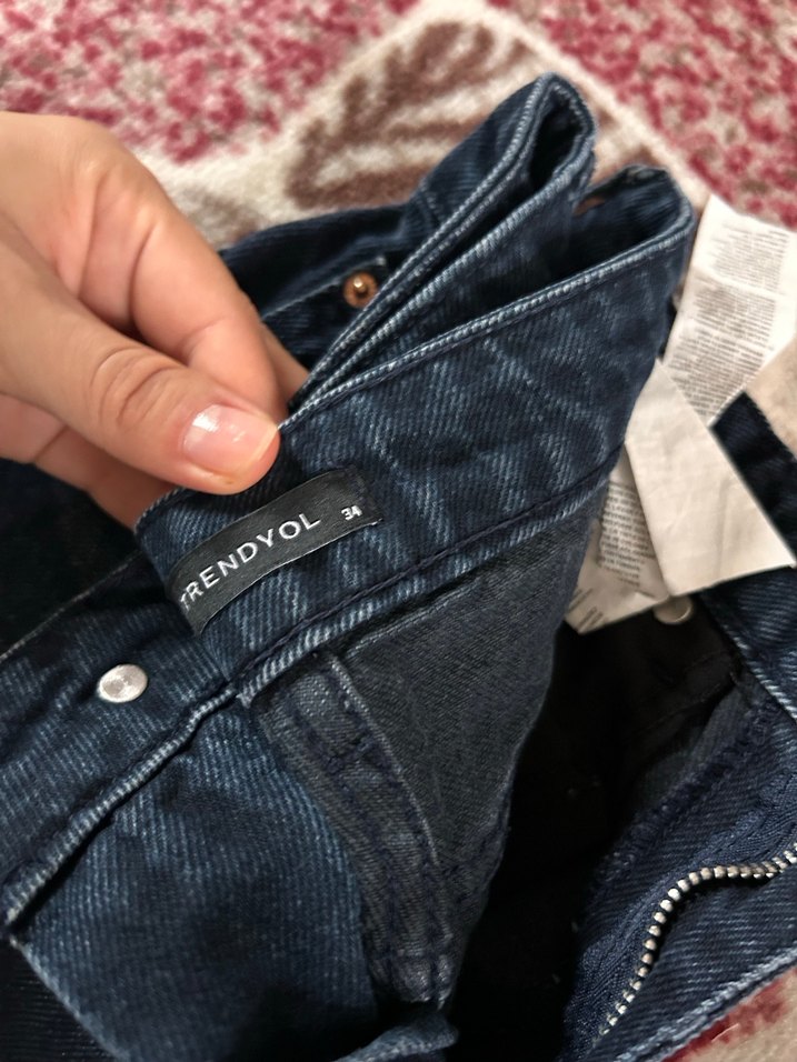 Gece mavisi Mini Kot Şort - Görsel 2